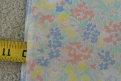 By 1/2 Yd, Vintage, Pastel Floral on Light-Weight Cotton, P5753
