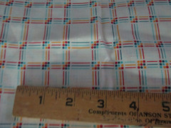 3 yards x 56″ Quilt Fabric Crantson Prints Beige Red Yellow blue squares dots