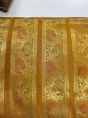 Red Gold silk brocade upholstery fabric by the yard jacquard fabric for dress