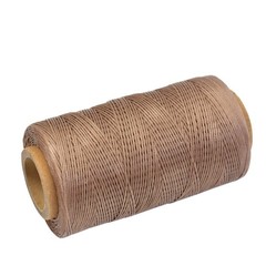 Waxed Thread 284 Yards 150D 0.8MM Leather Sewing 0.8 mm x 106.68 mm, Brown