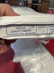 White Silky Satin Polyester Fabric 60″ W x 45″ Richlin Fabrics KCMO