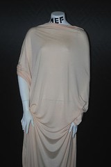 Wool Knit Jersey Spandex Fabric Ecofriendly 7oz beautiful drape Peach Puree
