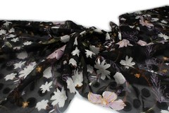 Chiffon tessuto stampato, Modello numero 10, 50 x 150 cm