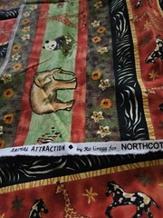 Lot Of 10 Pieces Of Kids Themed Cotton Quilting Fabrics Some Vintage Mixed Sizes