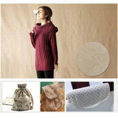 1.5*1M 5FT Linen Fabric Embroidery Cloth Crafts F/ DIY Decor Cross Sew Stitch