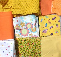 5 lb 3 oz Box of Assorted Fabric Scraps – Child Prints & Bright Colors FSBTB113