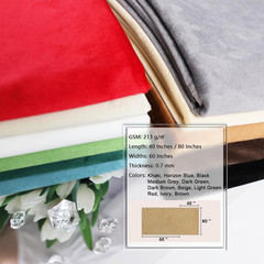 Velvet Fabric, 60” X 40” (150CM X 100CM) Soft Upholstery and Apparel Fabric, W