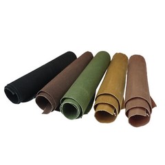 100% Cotton Canvas/16OZ Waxed Canvas/Washed Canvas Pieces By The Yard Multicolor