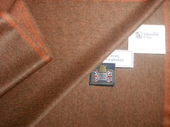 JOHNSTONS OF ELGIN 100% CASHMERE “Rusty Brown Mélange” JACKETING FABRIC = 2.0 m