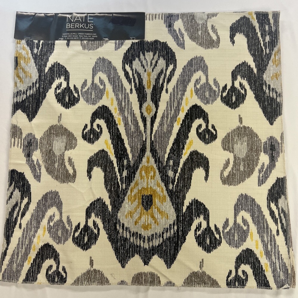 Nate Berry’s 4 Large Fabric Samples 25 1/2″ W X 25 1/2″ L, Various 4 Colors
