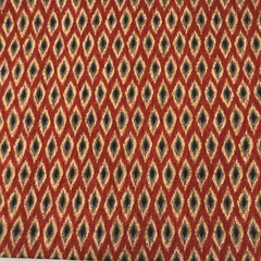 Waverly Inspirations Screen Print Fabric Geometric Diamond Red 5. 75 Yd x 55″ W
