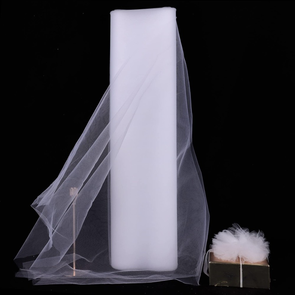 Havii 54 X 20 Yards 60 Ft White Tulle Rolls Bolt For Wedding Birthday Party