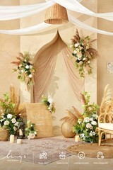 Ling’s Moment 32Ft x 30″ Extra Long Wrinkle-Free Wedding Arch Chiffon Draping…