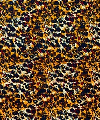 African Fabric/ Ankara – Brown, Orange ‘Crazy, Sexy, Cool’, YARD or WHOLESALE