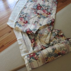 RALPH LAUREN VTG. FABRIC 10.4 YDS. SIMILAR TO DYLAN’S GROVE FLORAL/STRIPE