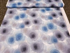 Harmony BTY P&B Textiles Blue Gray Black Abstract Floral