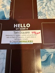 Robert Kaufman IMPERIAL COLLECTION INDIGO 10″ Square 42 PCS.(2.520 YDS.) NEW