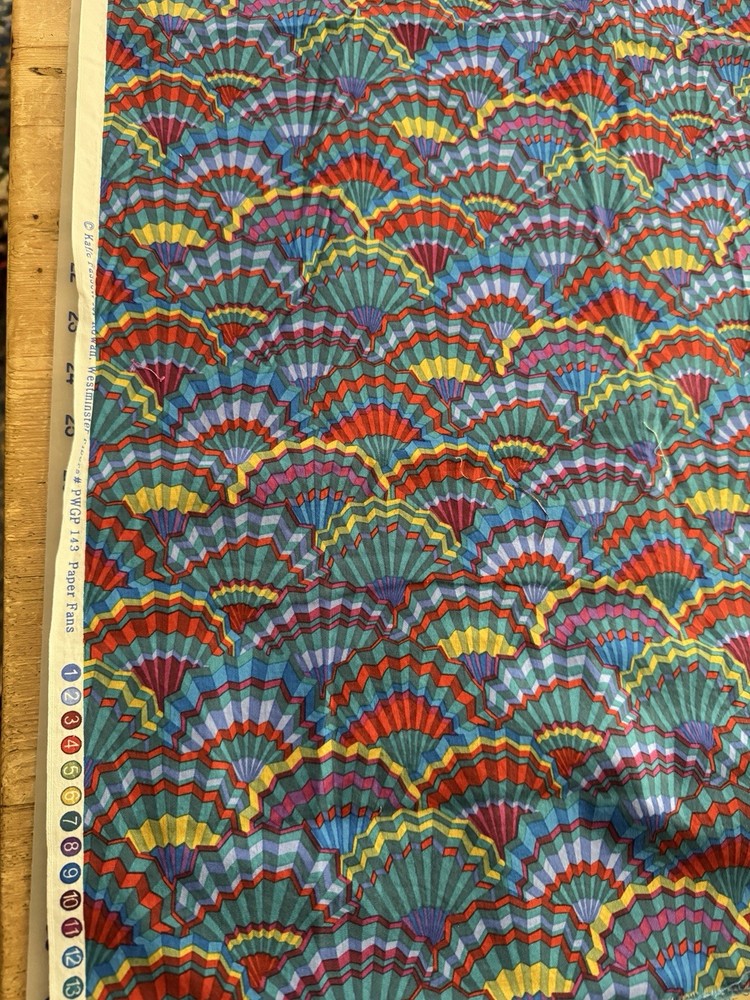 “PAPER FANS” KAFFE FASSETT #143 BY THE YARD ** PRE WASHED***