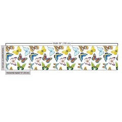 Ambesonne Butterfly Fabric By The Yard Colorful Watercolor Animals Numerous