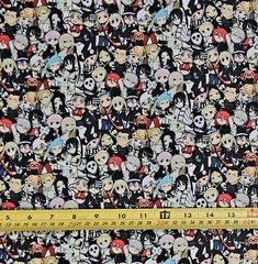 SOUL EATER CHIBI COLLAGE ANIME 1 YARD FABRIC ( 36″ X 58″ ) BRAND NEW