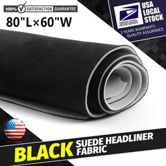 80×60 Inch Black Headliner Fabric Material DIY for Car/Truck/SUV Roof Upholstery