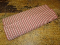 Americana Vintage Collection Red Black Tea Dye Dobby Stripe Homespun Fabric