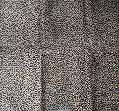 Clarke&Clarke Ocelot Ebony Designer Fabric Remnant 24″x24″