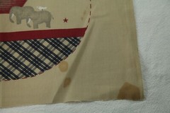 FLAWS Country Noah Headboard Daisy Kingdom Fabric 44″ X 36″ Cut Sew + 1Y Plaid