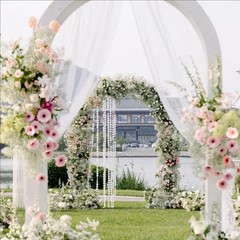 Elegant 29″ x 20ft Ivory Sheer Draping Fabric for Memorable Wedding Ceremonies