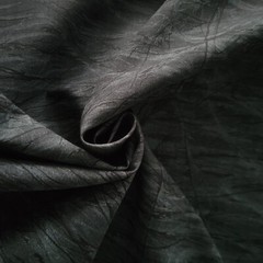 Black & Dark Gray ‘Fractured’-Look Cotton Shirting – Fantastic Ground Texture!