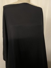 100% Silk Gabardine Black A Rare Luxurious Fabric By The Yard 56 Inches Wide