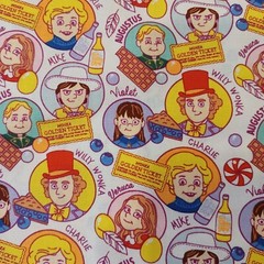 Willy Wonka & The Chocolate Factory Packed Winners Camelot 100% Cotton Fabric