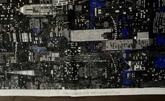 VTG “98 “USA Cities Sky Glitters at Night” by Fabric Traditions BTFQ
