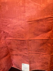 4 Fabric samples Damask Moire Coral & Reds Designer 26×26 upholstery Schneider