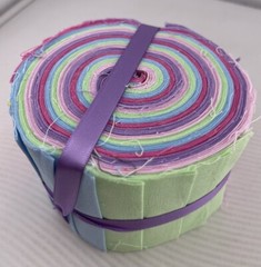 20 ~ 2.5″ Pre Cut Jelly Roll Quilt Quilting Strips “Multi-Color Pastels”