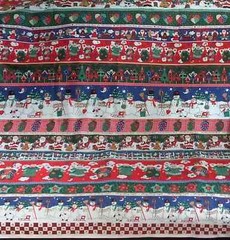 Vintage Christmas Border #5321 Fabric Traditions BTY New cotton