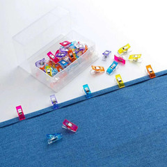 Mini Fabric Wonder Clips Assortment 50 Pcs Quilts Handbags Heavyweight Fabrics