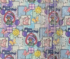 Custom 100% Cotton Woven Fabric Berry Girl By the 1/4 Yard 9×56 Plum Pudding