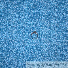 BonEful Fabric FQ Cotton Quilt Teal Aqua Calico Water Bubble Sea Ocean Blender
