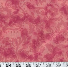Floral Tone on Tone Pink Mauve Fabric by MBT By the Yard