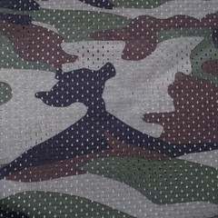 1.5M Wide Camouflage Printed Mesh Fabric Breathable Fabric for DIY T-Shirt