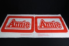 1982 Tribune Co. Syndicate Little Orphan Annie 3 Pillow Fabric Panels Kit To Sew