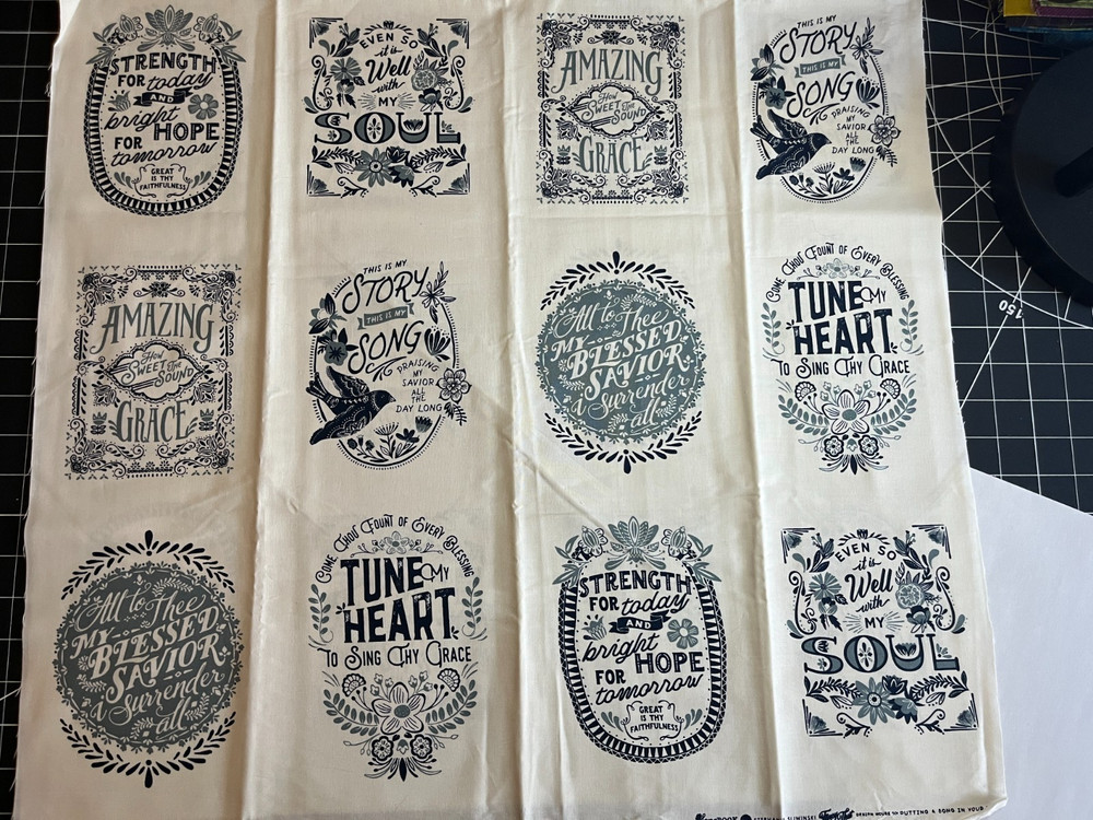 Songbook 24″x44″ panel / blocks by Fancy That for Moda. Midnight Limited. RARE!