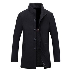 100% Wool BLACK Fabric by the Yard Italian Bellandi 453 gr. / yd outer wear coat