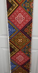 House ‘N Home Fabric & Draperies Remnant Piece Bright Floral 16 squares 11.5″