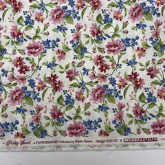 Robert Kaufman Pretty Sweet Floral & Pink Unbranded Quilt Cotton Fabric 2 Yards