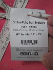 NEW Moda Ombre Fairy Dust Metallic V and Co. Half Yard HY Bundle 18×45 Cotton