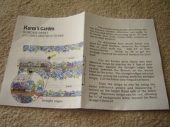 cotton fabric KARENS GARDEN in the beginning fabrics 2020 BORDER STRIPE 3 yards
