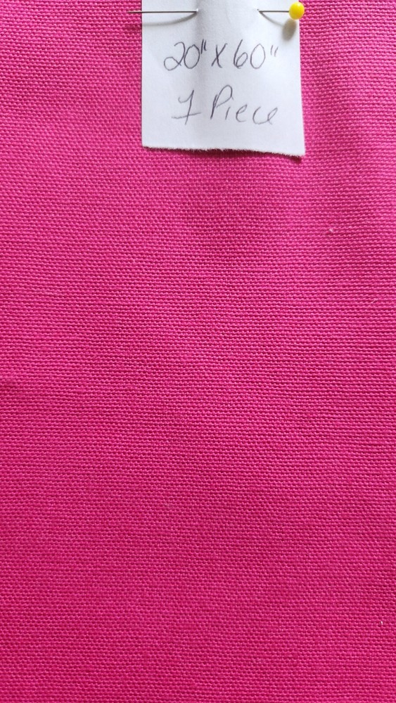Pink Canvas for Sewing Perfect for Bag Bottoms 1 Piece 20″ x 60″ New