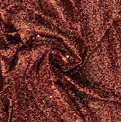 Rust Black Sequins Dot Fabric 44” Width Sold By The Yard